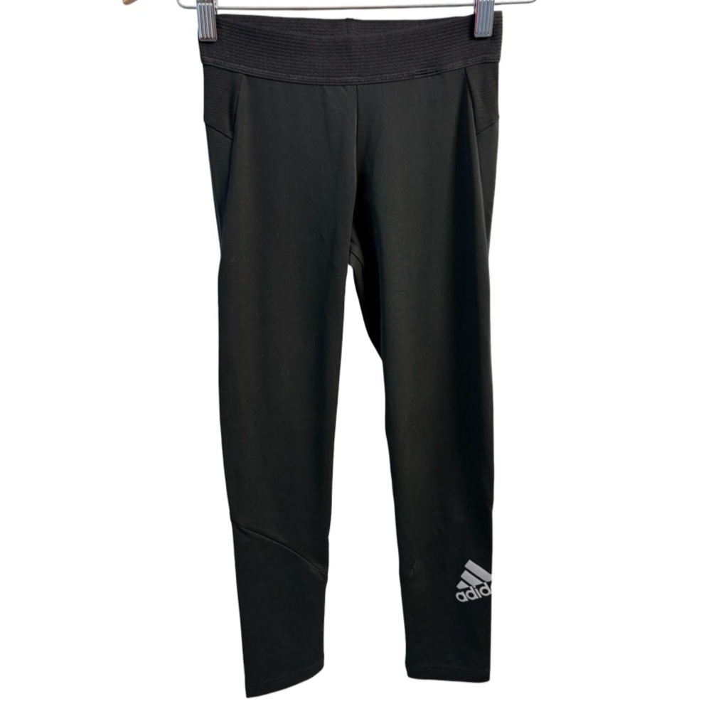 Adidas Kids Black Leggings Size M Like New Condition